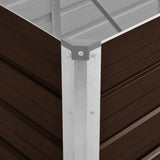 NNEVL Garden Raised Bed Brown 160x40x77 cm Galvanised Steel