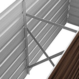 NNEVL Garden Raised Bed Brown 160x40x77 cm Galvanised Steel