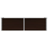 NNEVL Garden Raised Bed Brown 160x40x45 cm Galvanised Steel