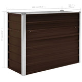 NNEVL Garden Raised Bed Brown 100x40x77 cm Galvanised Steel
