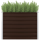 NNEVL Garden Raised Bed Brown 100x40x77 cm Galvanised Steel