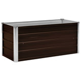 NNEVL Garden Raised Bed Brown 100x40x45 cm Galvanised Steel