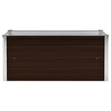 NNEVL Garden Raised Bed Brown 100x40x45 cm Galvanised Steel