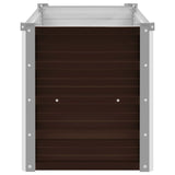 NNEVL Garden Raised Bed Brown 100x40x45 cm Galvanised Steel