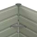 NNEVL Raised Garden Bed Anthracite 100x100x77 cm Galvanised Steel