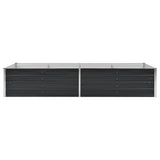 NNEVL Garden Raised Bed Anthracite 240x80x45 cm Galvanised Steel