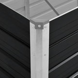 NNEVL Garden Raised Bed Anthracite 240x80x45 cm Galvanised Steel
