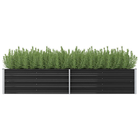 NNEVL Garden Raised Bed Anthracite 240x80x45 cm Galvanised Steel