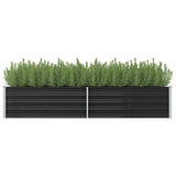 NNEVL Garden Raised Bed Anthracite 240x80x45 cm Galvanised Steel