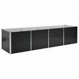 NNEVL Garden Raised Bed Anthracite 320x80x77 cm Galvanised Steel