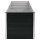 NNEVL Garden Raised Bed Anthracite 320x80x77 cm Galvanised Steel