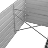 NNEVL Garden Raised Bed Anthracite 320x80x77 cm Galvanised Steel