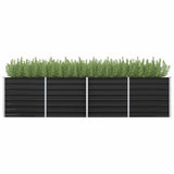 NNEVL Garden Raised Bed Anthracite 320x80x77 cm Galvanised Steel