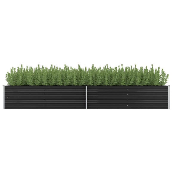 NNEVL Garden Raised Bed Anthracite 320x80x45 cm Galvanised Steel