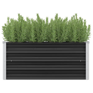 NNEVL Garden Raised Bed Anthracite 100x40x45 cm Galvanised Steel
