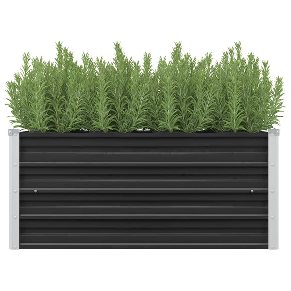 NNEVL Garden Raised Bed Anthracite 100x40x45 cm Galvanised Steel