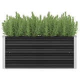 NNEVL Garden Raised Bed Anthracite 100x40x45 cm Galvanised Steel