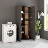 NNEVL Storage Cabinet Grey 80x35.5x180 cm Engineered Wood