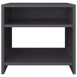 NNEVL Bedside Cabinet Grey 40x30x40 cm Chipboard