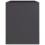 NNEVL Bedside Cabinet Grey 40x30x40 cm Chipboard
