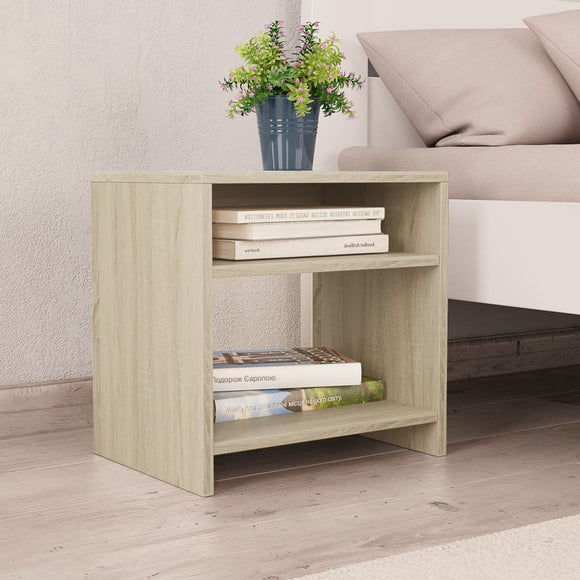 NNEVL Bedside Cabinet Sonoma Oak 40x30x40 cm Chipboard
