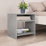 NNEVL Bedside Cabinets 2 pcs Concrete Grey 40x30x40 cm Chipboard