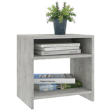 NNEVL Bedside Cabinets 2 pcs Concrete Grey 40x30x40 cm Chipboard