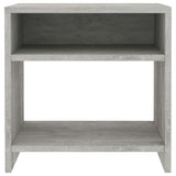 NNEVL Bedside Cabinets 2 pcs Concrete Grey 40x30x40 cm Chipboard