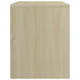 NNEVL Bedside Cabinets 2 pcs White and Sonoma Oak 40x30x40 cm Chipboard