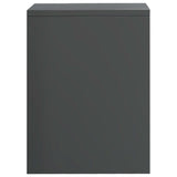 NNEVL Bedside Cabinets 2 pcs High Gloss Grey 40x30x40 cm Chipboard
