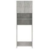 NNEVL Washing Machine Cabinet Concrete Grey 64x25.5x190 cm Chipboard