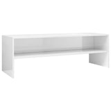NNEVL TV Cabinet High Gloss White 120x40x40 cm Chipboard