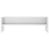 NNEVL TV Cabinet High Gloss White 120x40x40 cm Chipboard