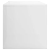 NNEVL TV Cabinet High Gloss White 120x40x40 cm Chipboard
