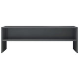 NNEVL TV Cabinet High Gloss Grey 120x40x40 cm Chipboard