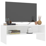 NNEVL TV Cabinet White 100x40x40 cm Chipboard