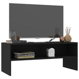 NNEVL TV Cabinet Black 100x40x40 cm Chipboard
