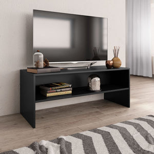 NNEVL TV Cabinet Black 100x40x40 cm Chipboard