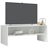 NNEVL TV Cabinet High Gloss White 100x40x40 cm Chipboard