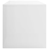 NNEVL TV Cabinet High Gloss White 100x40x40 cm Chipboard