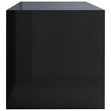 NNEVL TV Cabinet High Gloss Black 100x40x40 cm Chipboard