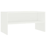 NNEVL TV Cabinet White 80x40x40 cm Chipboard