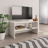NNEVL TV Cabinet White 80x40x40 cm Chipboard