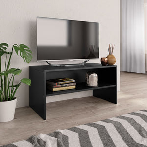 NNEVL TV Cabinet Black 80x40x40 cm Chipboard