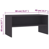 NNEVL TV Cabinet Grey 80x40x40 cm Engineered Wood
