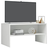 NNEVL TV Cabinet High Gloss White 80x40x40 cm Chipboard