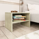 NNEVL Bedside Cabinets 2 pcs Sonoma Oak 40x30x30 cm Chipboard