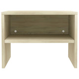 NNEVL Bedside Cabinets 2 pcs Sonoma Oak 40x30x30 cm Chipboard