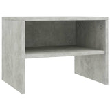 NNEVL Bedside Cabinets 2 pcs Concrete Grey 40x30x30 cm Chipboard