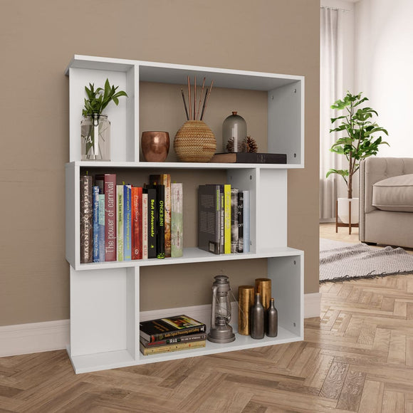 NNEVL Book Cabinet/Room Divider White 80x24x96 cm Chipboard